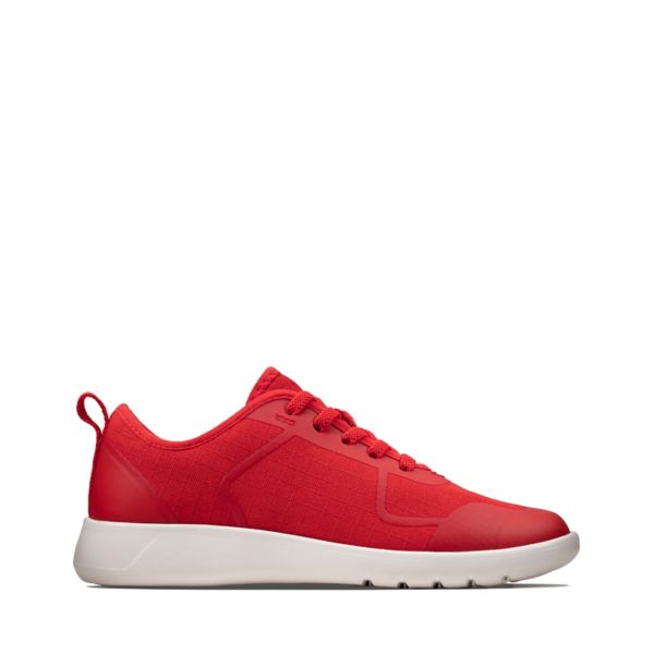 Clarks Girls Scape Soar Kid Trainers Red | CA-6943217